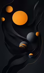 the abstract shapes are very bright and bright
