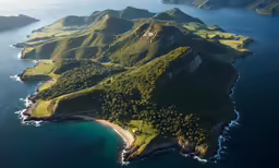 an island that looks like it is from the air