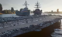 a picture of boats going in and out of the water