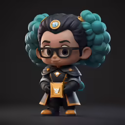 the funky little doll has been modeled for the animated video game