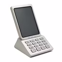 the old electronic phone with an ipod on it