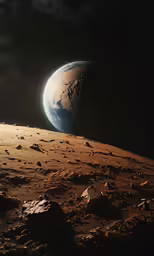 an image of the earth on top of the rock surface
