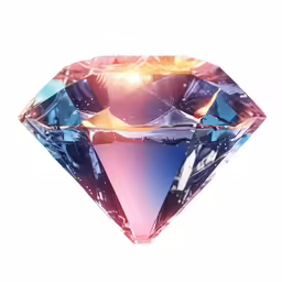 a diamond with an unusual bright blue center