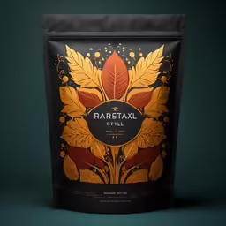a dark bag filled with rasstaal coffee