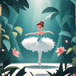 a young ballerina dressed as a ballet dancer