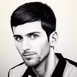 a man in white shirt and tie wearing an ear piercing