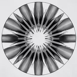 an image of a mirror with a circular pattern