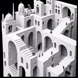 an image of a model for an architectural building