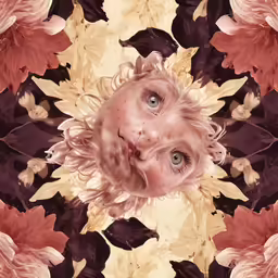 a very ugly looking animal with lots of leaves around it