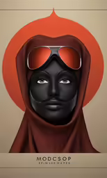 a person wearing an orange hat and goggles