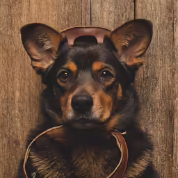 the dog has a saddle on its back