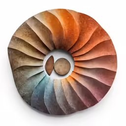 an image of a multicolored object