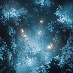there are cars that are on the snowy street