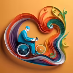 colorful art that is made with paper