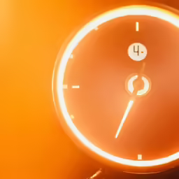 this is an image of a clock lit up in the dark