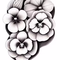 flower drawing in pencil is the best way to draw flowers,a black and white photo of three flowers