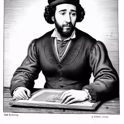 a portrait of a man holding up an image of the front cover of his book,