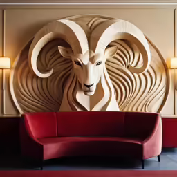 this is a sculpture in the middle of a living room