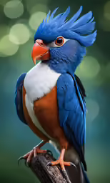 a very pretty bird with long orange beak on top of a branch