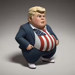 a big man in a suit and tie