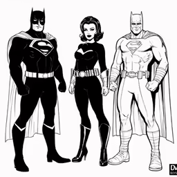 batman and batmangirl coloring pages for kids