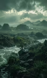 there is rocks that are on the beach
