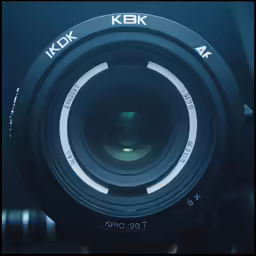 a close up view of the lens on top of a camera