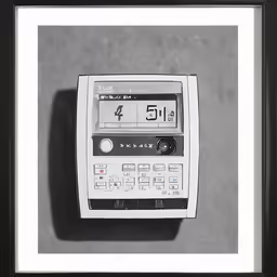 an analog meter on a gray background