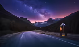 the stars above the mountains look like something out of africa