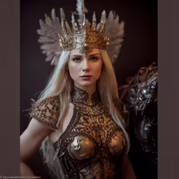 a woman is dressed up as an angel