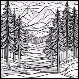 an image of a winter landscape with trees and snow