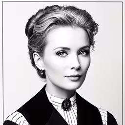 a woman with a black and white portrait is holding a cigarette