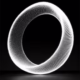 a white object that looks like a ring