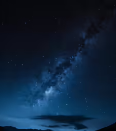 the night sky full of stars with no clouds