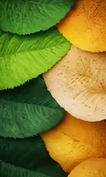 this is a close up of many leaves