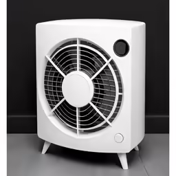 an air conditioner sitting on top of a floor