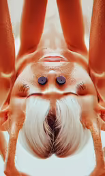 an image of a naked man with white hair