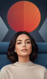 a woman is sitting in an airplane