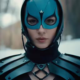 a woman in the costume of a batman