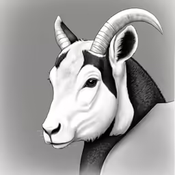 an animal in a black and white photo