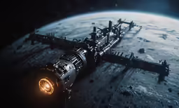 an astronomical station on the surface of the earth