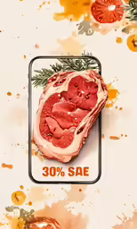 some meats in a metal box are sitting on a table
