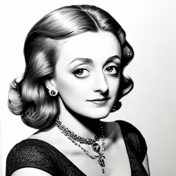 black and white photograph of a beautiful woman in evening dress