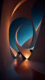 a photo taken inside the light at night