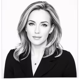 an image of a black and white photo of a woman with blonde hair