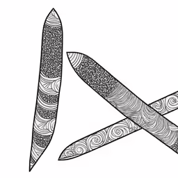 a pair of scissors sitting on top of a paper