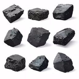 some very big rocks by some sort of rock