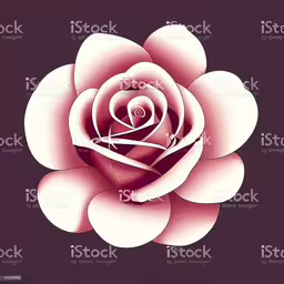 an abstract pink rose, with white petals on a dark background royalty,a stylized pink rose on a black background royalty