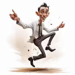 an image of a cartoon character dressed in business attire