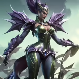 the sexy angel that is in an armor suit